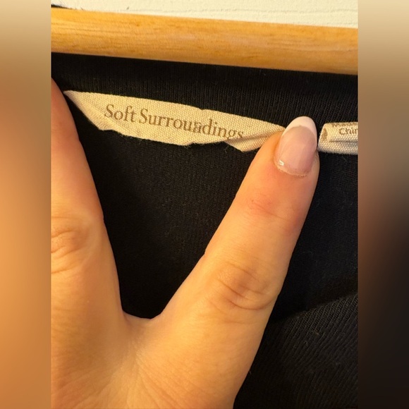 Soft Surroundings Madeline black tunic long sleeve size medium - Picture 7 of 14